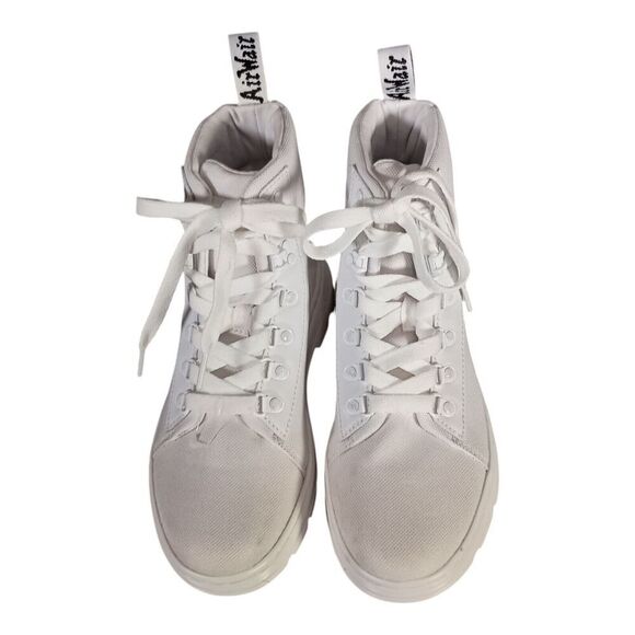 Dr. Martens Combs Boots Ankle Nylon Lace Up White Women’s 7 - Picture 6 of 12
